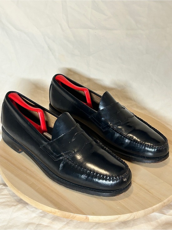 Bass Other - Bass Men’s Black Leather Penny Loafer Slip-On Dress Shoes Round Toe 12 M
